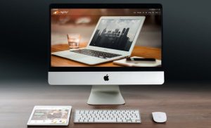 Agility Squared website displayes on a mac